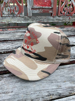 Load image into Gallery viewer, Trucker Hat- Sand Camo
