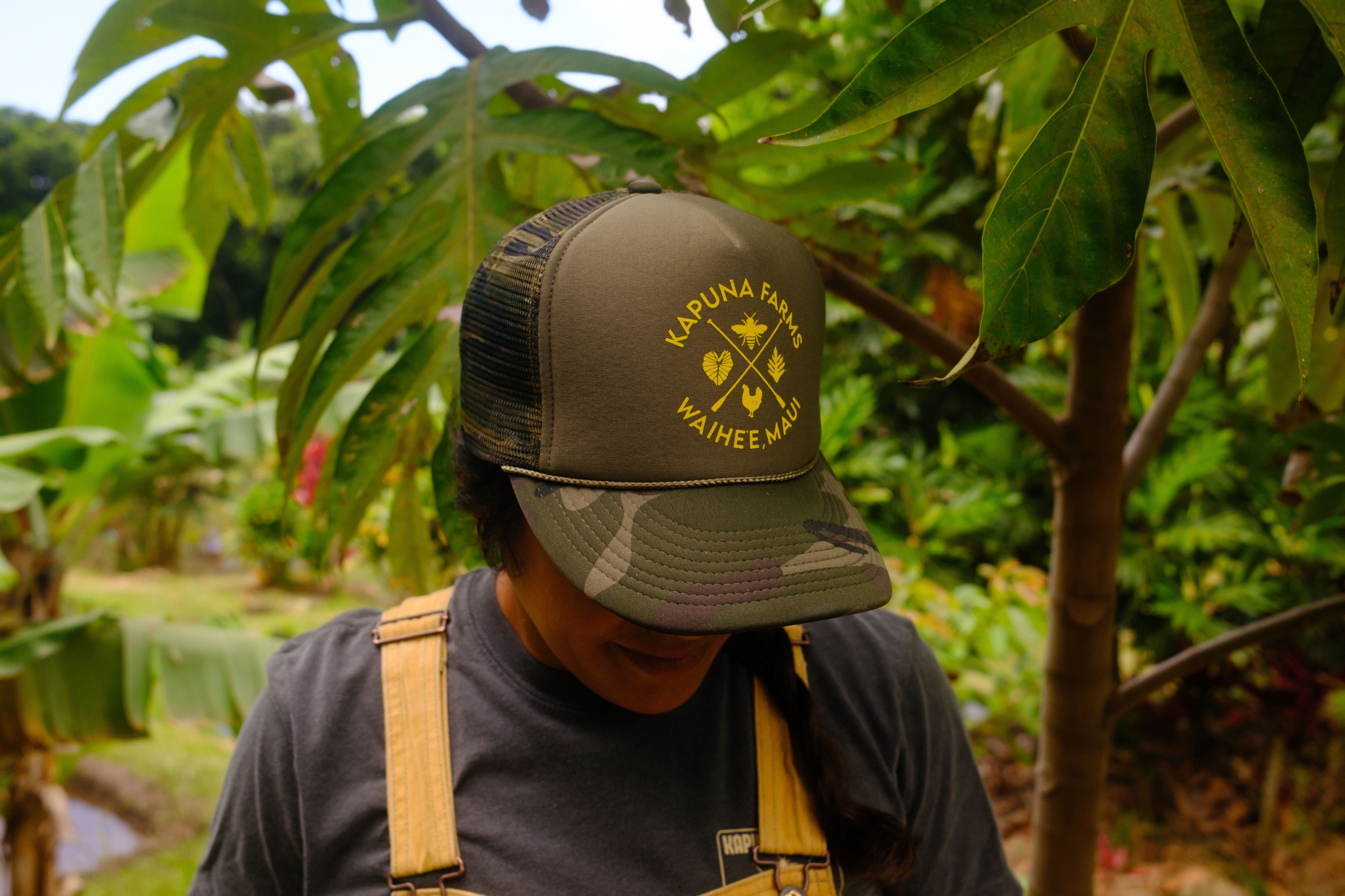 Olive Camo Trucker Hat