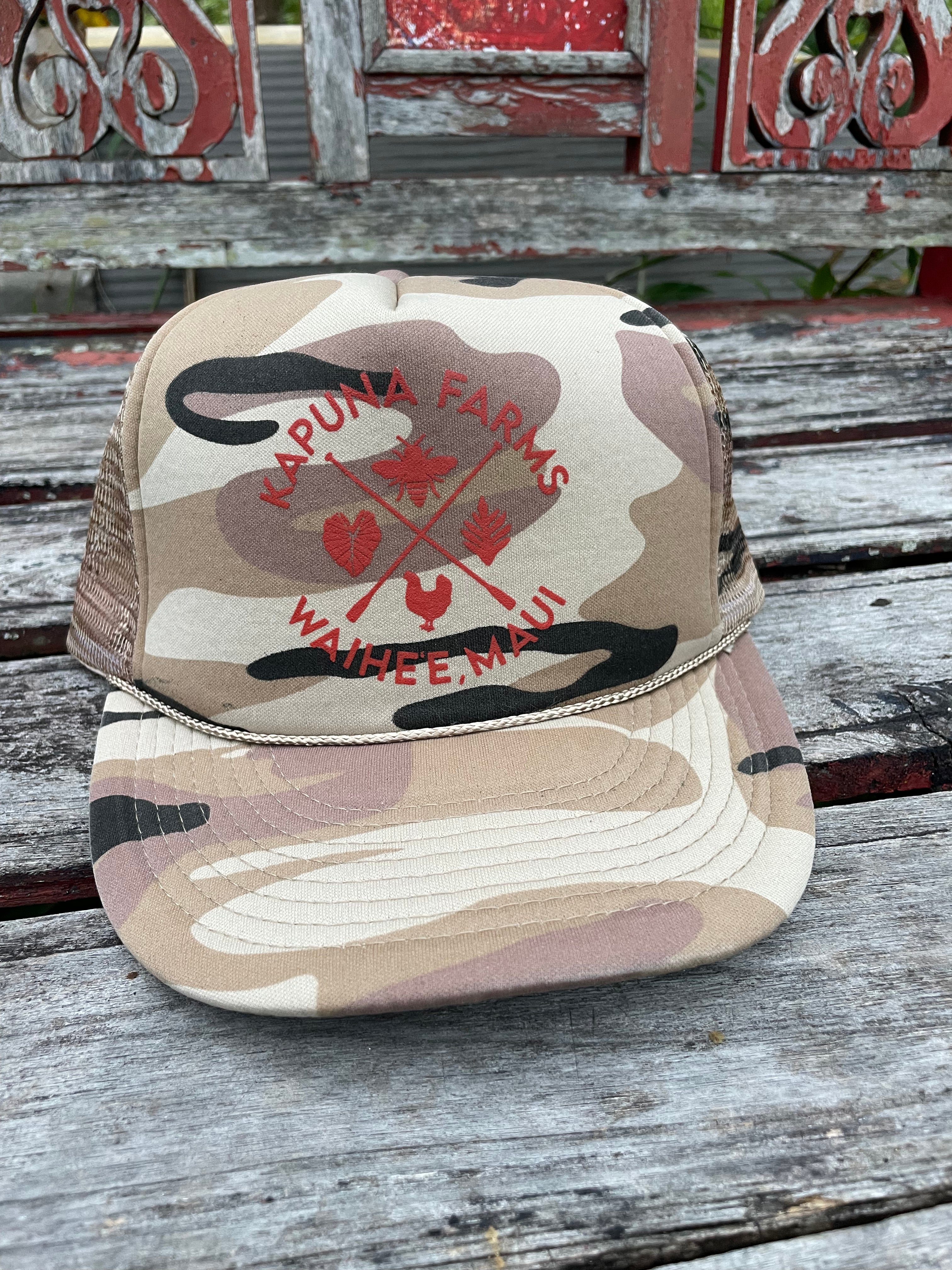 Trucker Hat- Sand Camo